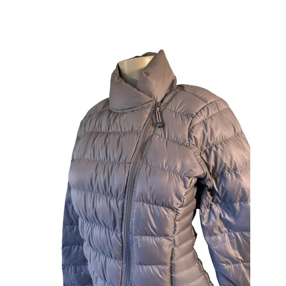 Women S Athleta 929527 Downalicious Goose Down Jacket Asymmetric Zip Puffer Coat - Picture 3 of 8